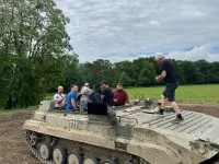Gepanzerte Autofahrt 